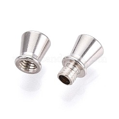 925 стерлингового серебра винтовые застежками STER-T008-50S-02