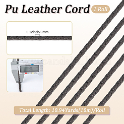 10 м круглый шнур из искусственной кожи с плетением WL-GF0001-32A-03