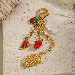 Декоративные подвески из нержавеющей стали с эмалью&nbsp;HK1101-4