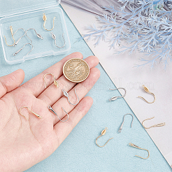 8 пара 4 стильных латунных крючка для серег KK-AR0002-73