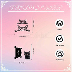 Водонепроницаемые светоотражающие пластиковые зеркальные наклейки DIY-WH0668-008