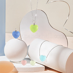 16 шт. подвески из синтетического светящегося камня двух цветов G-CA0001-69