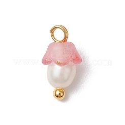 Цветочные акриловые подвески&nbsp;PALLOY-JF03588-05