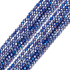 10 нити непрозрачных стеклянных бусин нити GLAA-BW0001-01