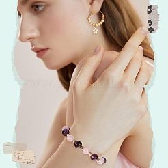 160 шт. 4 вида долговечных латунных бусин с покрытием KK-FH0003-15