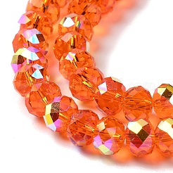 Прозрачные гальванические бусины с цветным покрытием ab&nbsp;EGLA-H104-06A