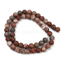 Натуральные дендритные нити из бисера яшмы G-F591-24-8mm