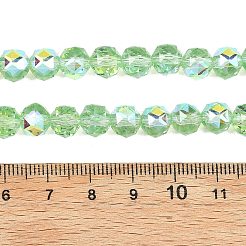 Гальванические непрозрачные стеклянные бусины&nbsp;GLAA-H040-01A