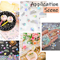 2 пакетик пластикового конфетти&nbsp;DIY-SC0031-54A