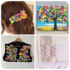 450 шт. 15 стиля пуговицы из смолы RESI-TA0004-13