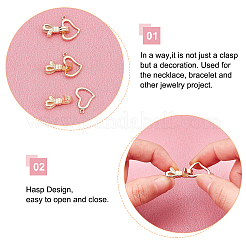 10 комплект латунных раскладывающихся застежек&nbsp;KK-FH0002-64