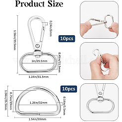 Поворотные застежки-клешни омара из сплава FIND-BBC0003-78B-P