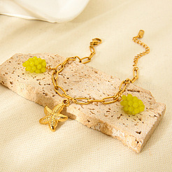 Браслеты с подвесками из нержавеющей стали 304 и смолы FS-WG4A3B2-01