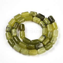 Природного нефрита Xiuyan бисер нитей G-N346-01B-12