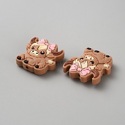 Экологически чистые силиконовые бусины для крупного рогатого скота&nbsp;SIL-WH0018-33A-02