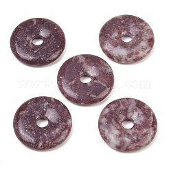 Подвески из натурального лепидолита&nbsp;G-K099-30mm-02