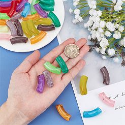 40шт 10 цвета акриловые бусины SACR-SC0001-04