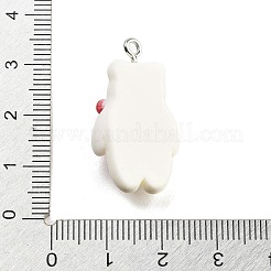 Подвески из непрозрачной смолы на рождественскую тематику RESI-F054-B10