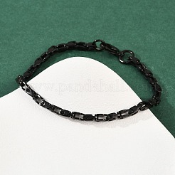 Браслеты-цепочки из нержавеющей стали 201 звено для мужчин и женщин&nbsp;BJEW-B143-03EB