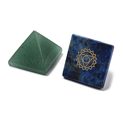 Чакра пирамида натуральные драгоценные камни фигурки DJEW-F026-01