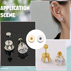 40 шт. 2-х цветные ушные гайки из нержавеющей стали 304&nbsp;STAS-ME0002-90