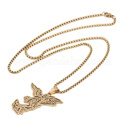 201 подвеска из нержавеющей стали с изображением архангела Михаила&nbsp;LS-NJEW-K283-10G