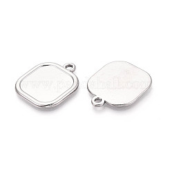 Оправы для подвесок из нержавеющей стали 304 в виде кабошонов&nbsp;STAS-N108-73P