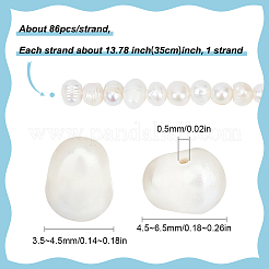 1 нить бусин из натурального культивированного пресноводного жемчуга PEAR-SC0001-15