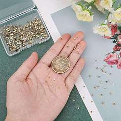 300шт 3 стильные латунные бусины KK-FH0004-03