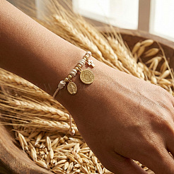 Регулируемый браслет с подвесками из медной веревки&nbsp;ZH0707