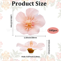 100 шт. головки искусственных цветов из ткани&nbsp;DIY-SP0006-10