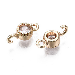 Латунные соединители с прозрачным кубическим цирконием&nbsp;KK-S359-145C-RS