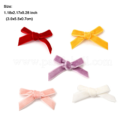 20 шт. 5-х цветный бархатный бант для костюма&nbsp;DIY-FP0001-66