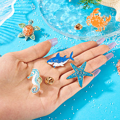 5шт 5 стиля броши из сплава эмали FIND-TA0007-98