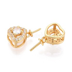 925 подвеска в форме сердца из стерлингового серебра с микропаве из кубических цирконий STER-N016-91G