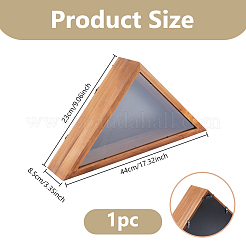Треугольные деревянные настенные складные футляры для флагов ODIS-WH0331-22