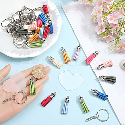 Акриловые диски большие подвески DIY-SP0001-33A