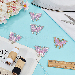 10 шт. бабочка со стразами для горячей фиксации&nbsp;PATC-DR0001-04A