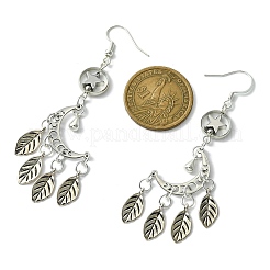 Серьги-подвески из нержавеющей стали 304 и сплава в тибетском стиле EJEW-TA00471