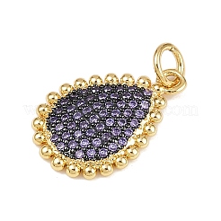 Латунные микро проложить кубического циркония подвески&nbsp;KK-S526-01G