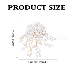1 шт. кисточки из сплава пластика имитация жемчуга броши для рюкзака одежды&nbsp;JEWB-LP0005-15