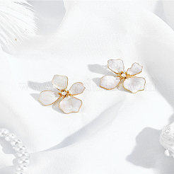 1 пара серег-гвоздиков из сплава&nbsp;EJEW-LP0007-104