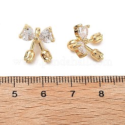 Латунные микропаве прозрачные кубические циркониевые подвески KK-A259-26G