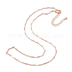 Ожерелья с цепочкой из латуни&nbsp;NJEW-K123-01RG