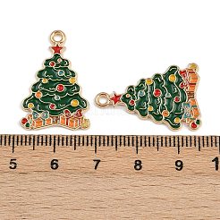Новогодняя тема сплава эмали подвески&nbsp;LS-ENAM-C031-01G-02