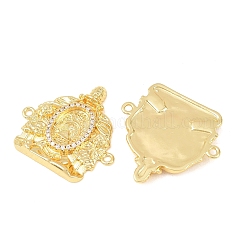 Латунные микропаве прозрачные кубические цирконии религиозные кулоны Ганеша&nbsp;KK-F931-07G