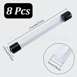 Прозрачные пластиковые трубки для хранения бусин из ПВХ&nbsp;AJEW-WH0348-767B