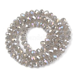 Стеклянные бусины с гальваническим покрытием &nbsp;LS-EGLA-A044-J6mm-B10