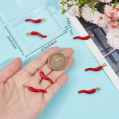 Кулоны с эмалью из латуни&nbsp;KK-BBC0011-36