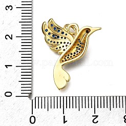 Латунные микропаве прозрачные подвески с фианитом ZIRC-I070-066G